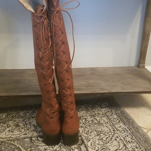 DKNY Leather Over the Knee Boots 9.5 - Picture 4 of 6